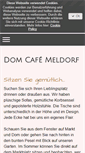 Mobile Screenshot of domcafemeldorf.de