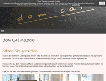 Tablet Screenshot of domcafemeldorf.de